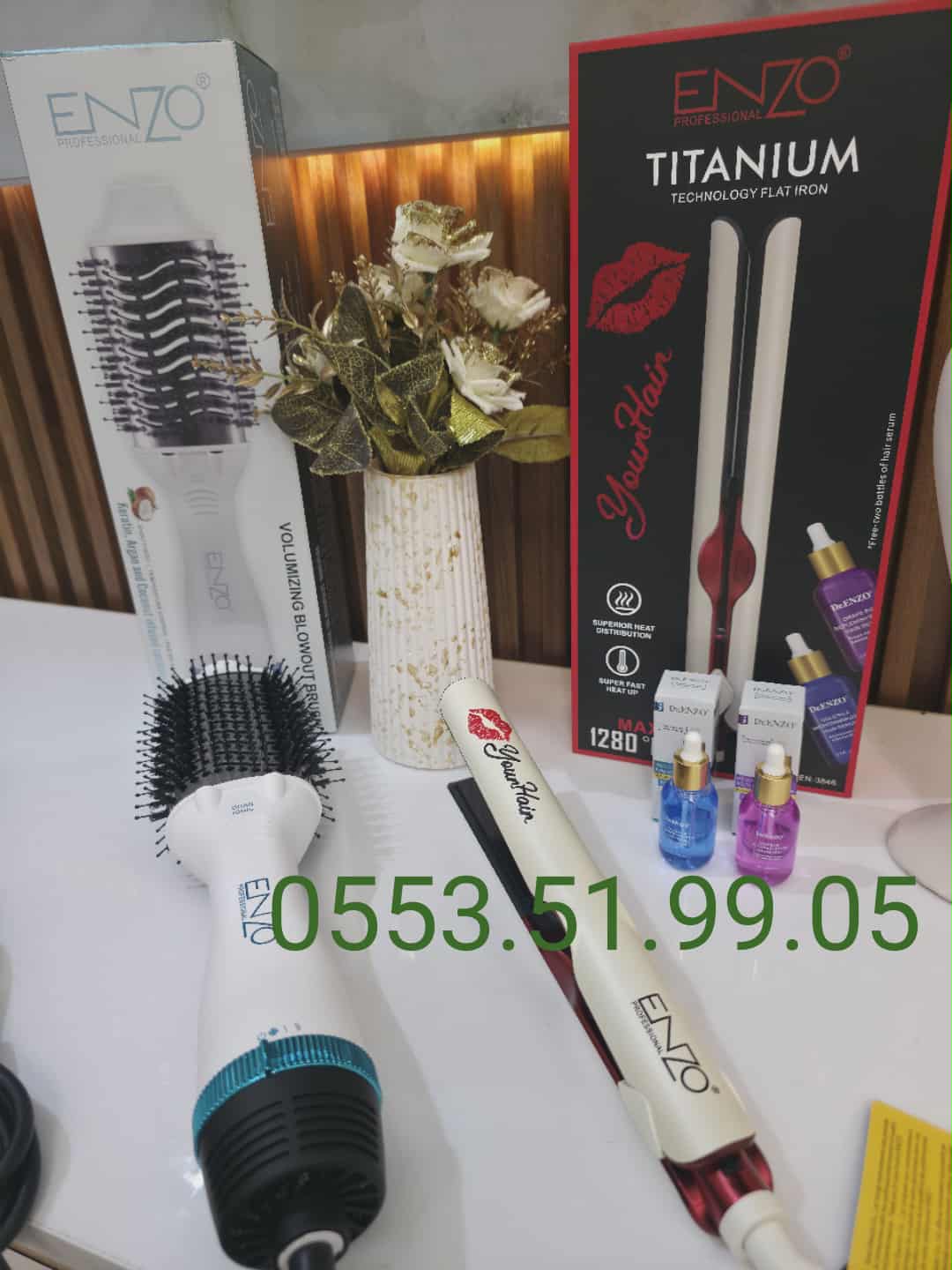 Pack Enzo lisseur 1280F+Bross 1500 watt