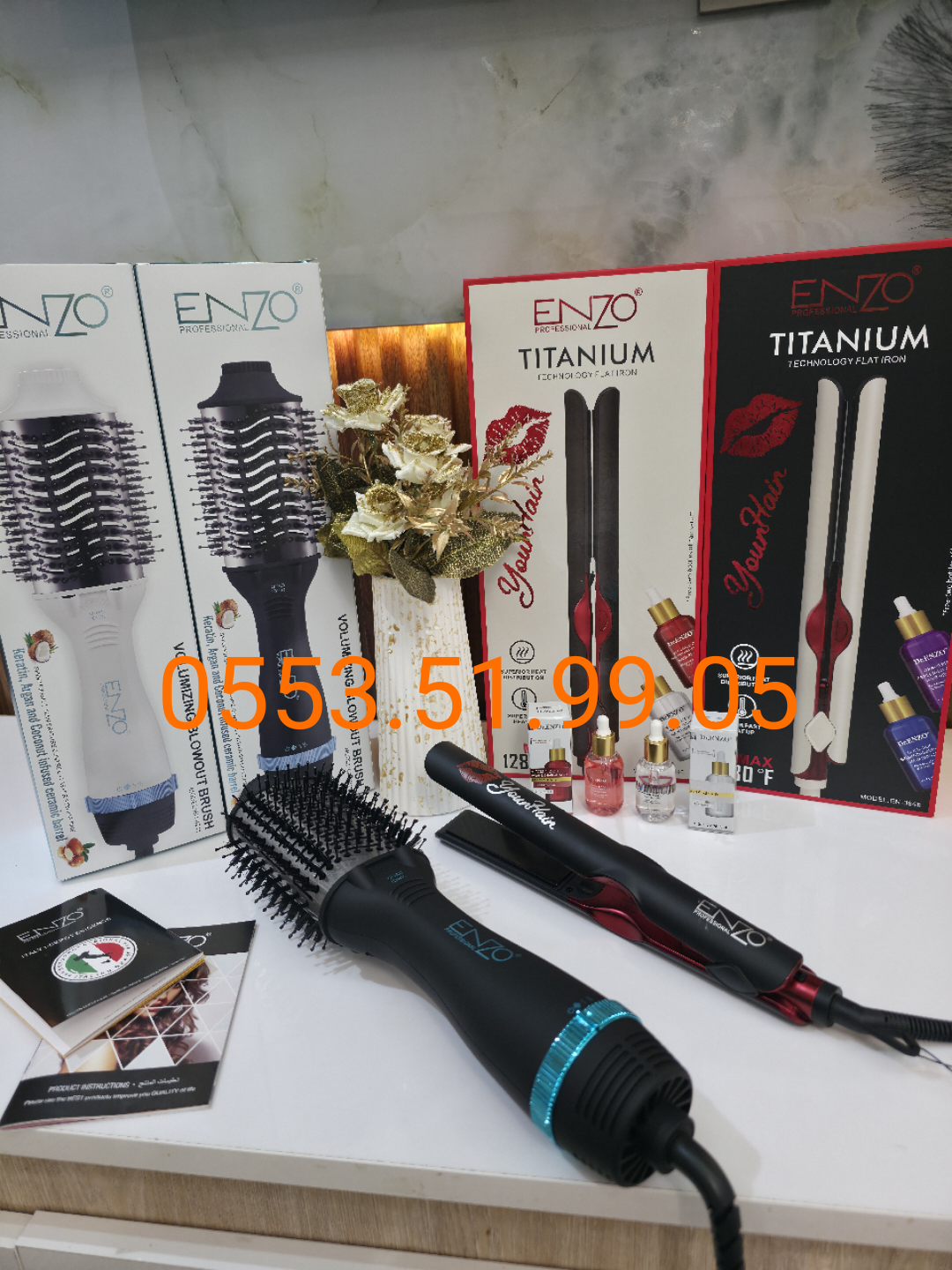 Pack Enzo lisseur 1280F+Bross 1500 watt